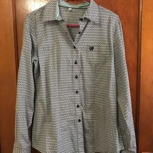 Cinch button up
